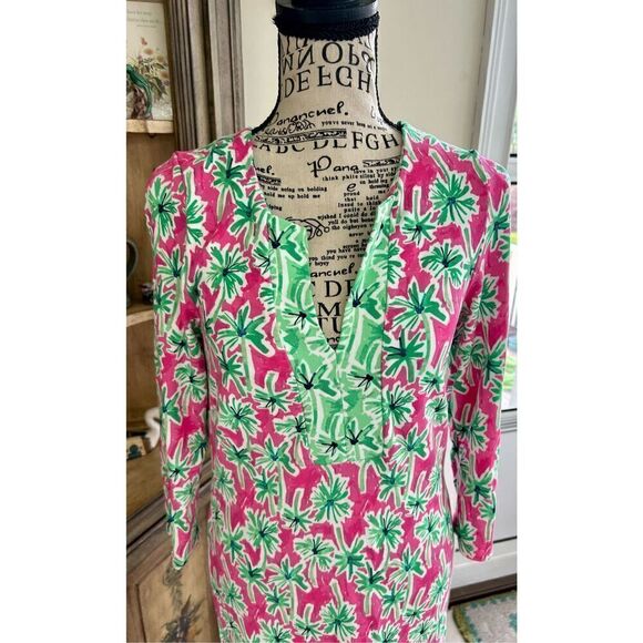 Crown & Ivy 3/4 Sleeve Split V-Neck Dress - Picture 7 of 7